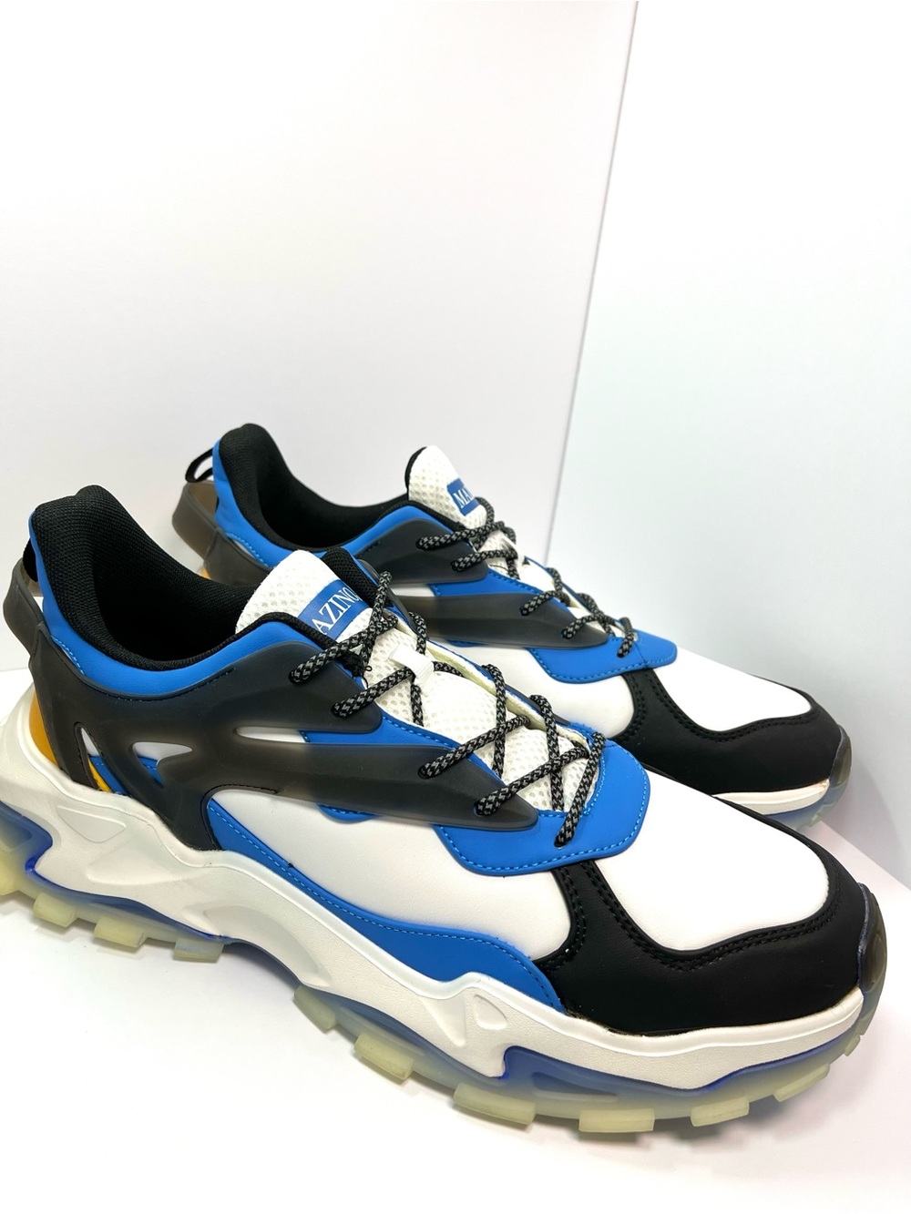 Mazino Wolten-205 Men’s Size 13 Blue Black White Chunky Sneakers